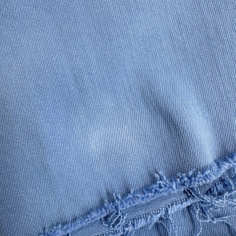 Judy Blue Women Jeans 18W Blue Garment Dyed Raw Hem Wide Leg Crop JB88843 C - Picture 14 of 16